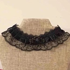 10/$20 ** Black lace choker necklace NWOT